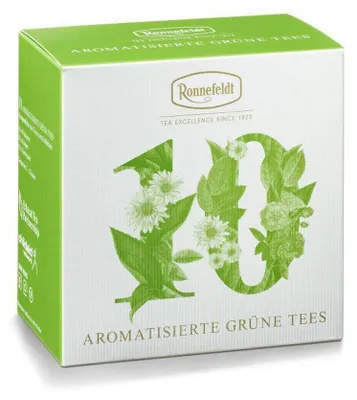 Produktbild von Probierbox "Aromatisierte Grüne Tees", 10 x 3,9g