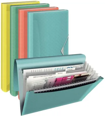 Produktbild von Projektmappe Colour'Ice A4 PP sortiert Packung mit 6 Stück
