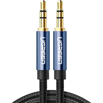 Zdjęcie produktu dla Ugreen kabel audio AUX wtyczka prosta minijack 3,5 mm 1,5 m niebieski (AV112)