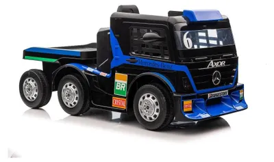 Zdjęcie produktu dla Akumulator do samochodu elektrycznego Mercedes XMX622B, naczepa, kolor granatowy, wyświetlacz LCD
