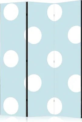 Produktbild von 3-teiliger Einseitiger Vlies Paravent - Blue Sweetness 135x172 cm Für Kinder f-A-0818-z-b