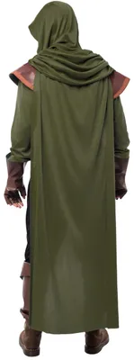 Produktbild von Spooktacular Creations Robin Hood Kostüm, Deluxe Herren Kostüm Set aus Leder für Halloween Dress Up Party (Small, Green)
