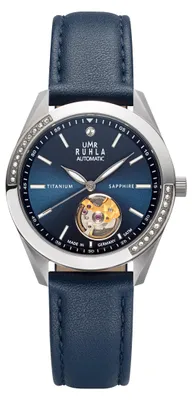 Produktbild von UMR RUHLA Armbanduhr, Damen, Automatik, Lederband, Titangehäuse, 5 bar