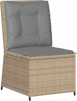 Immagine prodotto di Divano da giardino con cuscino Beige e grigio polyrattan
