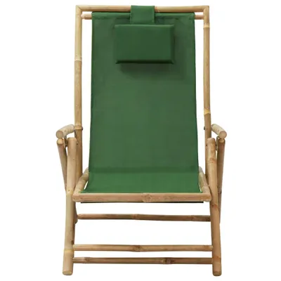 Produktbild von VidaXL 313027, Terrasse, Gepolsterter Sitz, Bambus, Polyester, 640 mm, 890 mm, 940 mm