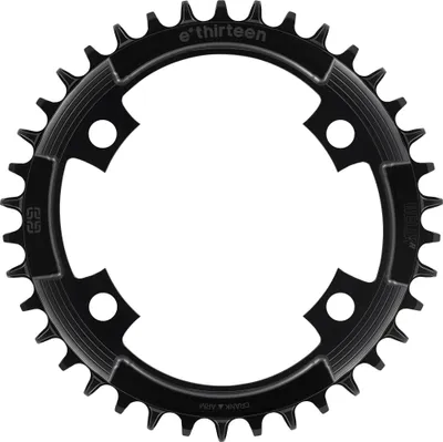 Obrázok produktu pre e*thirteen Helix R reťazový krúžok, 38 t., 107 BCD, 4 diery, 11/12 rýchlostí, sivý