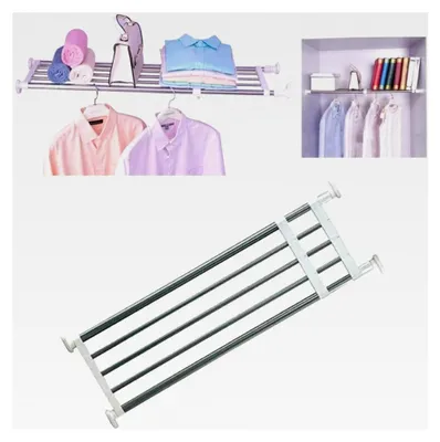 Produktbild von Erweiterbarer Kleiderschrank mit Einlegeböden für Küche, Badezimmer und Schlafzimmer 60-80cm