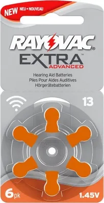 Produktbild von Original Hörgerätebatterie Rayovac AE13, 61324