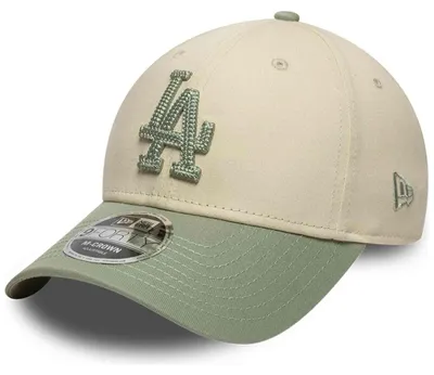 Produktbild von New Era 9FORTY Cap MLB Los Angeles Dodgers Side Script light beige/pastel green