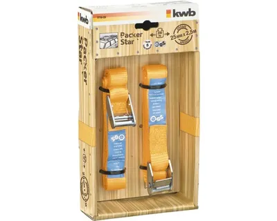 Obrázok produktu pre Popruh KWB upínací 25 mm 2,5 m 2 ks