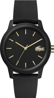 Produktbild von Lacoste Uhr Damenuhr Armbanduhren Silikonarmband Schwarz Elegant Sportlich