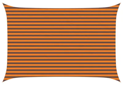 Image de vidaXL Tente d'ombrage orange et marron 4,5 × 3 m 100 % polyester Oxford