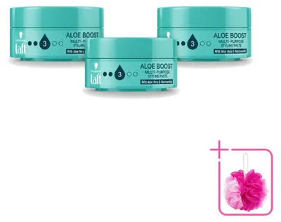 Produktbild von 3 x Taft Aloe Boost Haarpaste - 75 ml - Sparpackung - 3 Stücke