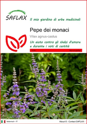 Immagine prodotto di SAFLAX  - Pepe dei monaci - 30 semi - Vitex