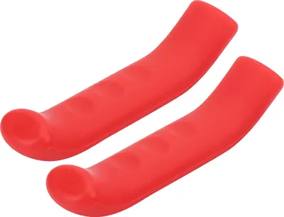Image de Poignée de frein antidérapante pour vélo, couverture en silicone pour VTT, vélo de course, protection du levier (rouge)
