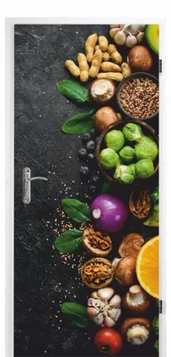 Productafbeelding van Zelfklevend deurdecor voor de keuken - Decoratief folie, 0,9 x 2 meter