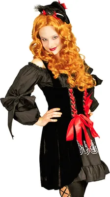 Produktbild von Piratin Sophia Kostüm für Damen - Kleid und Minihut Größe: 36/38