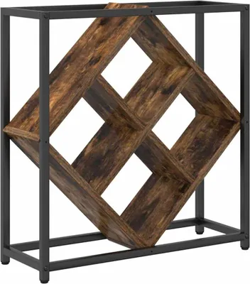 Obrázek produktu pro vidaXL Regál na víno, kouřový dub, 51 x 18 x 52,5 cm, dřevotřísková deska