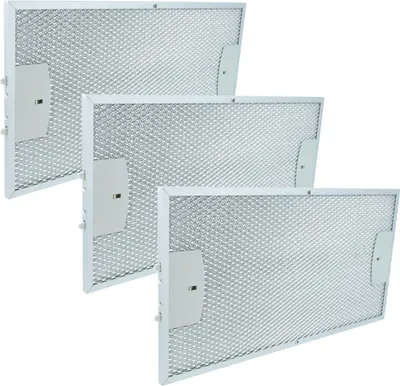 Produktbild von vhbw 3x Filter Metallfettfilter kompatibel mit Siemens LI49632/02, LI49632/01, LI49630SD/02, LI49630SD/01, LI49630SD/03 Dunstabzugshaube, Metall
