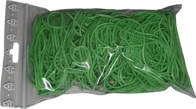 Produktbild von 100 g Gummiringe hellgrün 50 mm Ø 1,5 x 1,5 mm breit