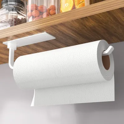 Produktbild von Küchenrollenhalter weißer Papierhandtuch Aluminium unter Schrank 12,2 Zoll