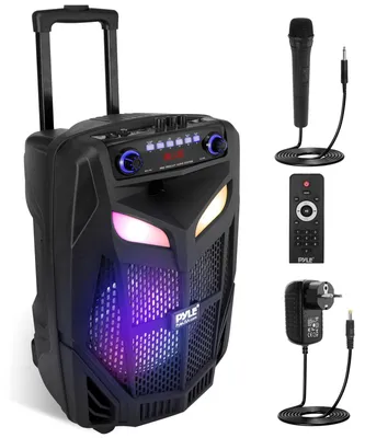 Produktbild von Bluetooth-Lautsprecher Partylautsprecher Karaoke-Lautsprecher - 800 W - Mit kabellosem Mikrofon - Akku mit Rollen