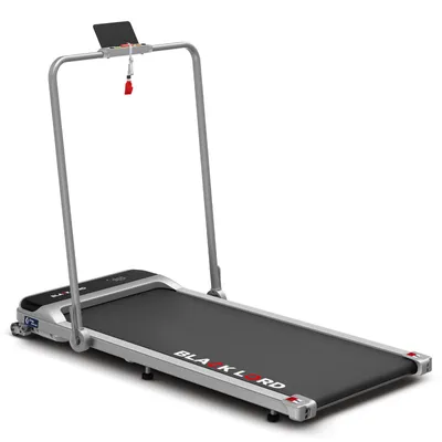 Produktbild von BLACK LORD Faltbares Walking Pad Laufband, 2 in 1 Elektro Home Office Laufband für Joggen und Laufen, Neigung, 3.2HP/2.2HP Fitnessgerät, Silber
