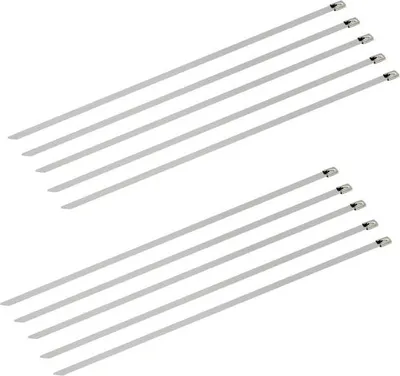 Produktbild von Schwaiger Edelstahl-Kabelbinder 7,9 x 400 mm 10 Stück