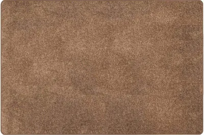 A close-up, full-frame shot of a camel-colored rug.