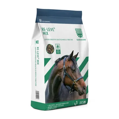 Immagine prodotto di Saracen Re-Leve Mix – muesli per cavalli, a basso contenuto di amido e zuccheri, 20 kg