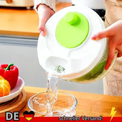 Produktbild von Salatschleuder Salatwascher Gemüseschleuder für Blattgemüse