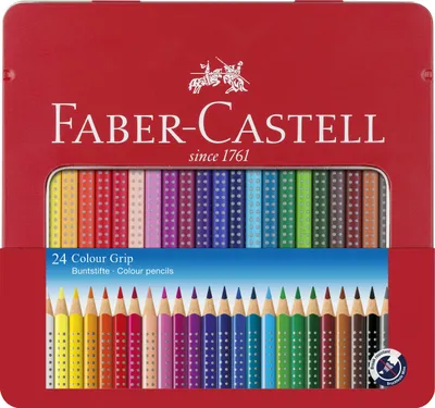 Immagine prodotto di Faber Castell FC-112423 Kleurpotlood Faber-Castell GRIP Metalen Etui A 24 Stuks