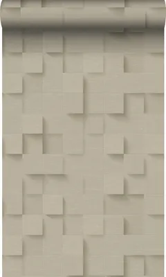 Immagine prodotto di Origin Wallcoverings carta da parati scadenti cubi 3D beige 50 x 900 cm