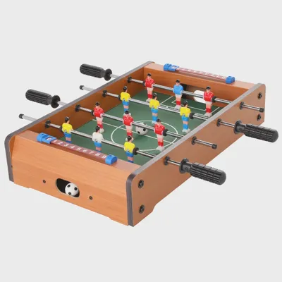 Productafbeelding van Tafelvoetbal, gemaakt van MDF, afmetingen 51x51x10 cm, inclusief 2 ballen