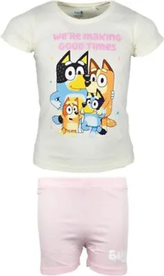 Image de Bluey Bing Pyjama fille chemise short taille 92 - 116 – Jaune / 104