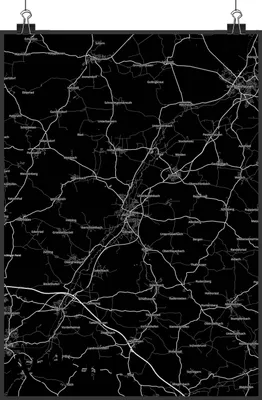 Produktbild von Mr. & Mrs. Panda Bild Aichach DIN A5 - Geschenk, Plakat, Stadt, Dorf Karte Landkarte Map Stadtplan, Wandbild, wanddeko, wandkunst, drucke