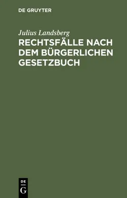 Produktbild von Rechtsfälle nach dem Bürgerlichen Gesetzbuch
