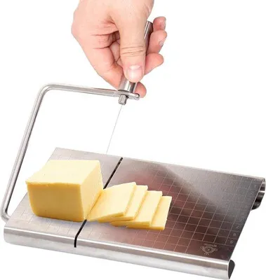 Produktbild von Famanu Käsemesser-Set 7-teilig - mit Schneidemaschine und 6 Schneidewerkzeugen