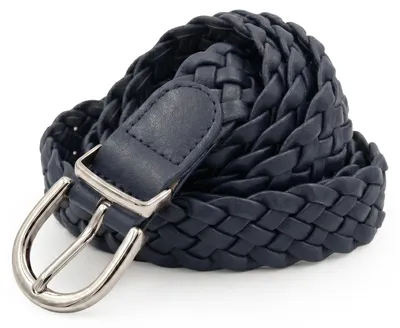 Produktbild von styleBREAKER Damen Flechtgürtel Schmal PolyurethanKunstleder, Hellbraun