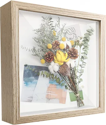 Immagine prodotto di Cornici per foto quadrate, con profilo in legno spesso, dimensioni 20 x 20 cm, ideali per medaglie