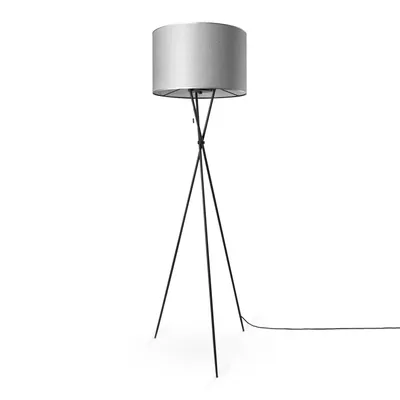 Produktbild von Stehleuchte Wohnzimmer Stoffschirm Tischlampe Textil Schirm E27 Nachtlicht