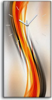 Produktbild von Leinwand Wanduhr Wandkunst Uhr Geräuschlos Kunstdruck 30x60 Abstrakte Kunst - weiße Hände