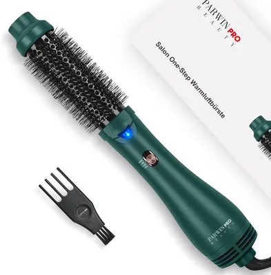 Produktbild von Warmluftbürste 4 in 1 Rund Haartrockner lockenbürste, Ionen Rundbürste für Trocknen, Glätten und Volumen, 1000 Watt 3 Modi für jedes Haar