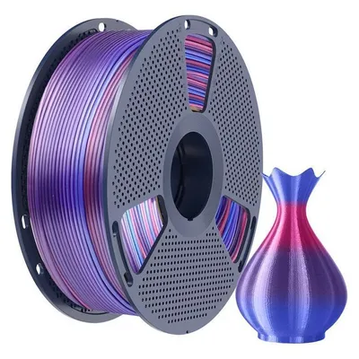 Produktbild von Sunlu PLA+ Silk Rainbow Filament, 1,75mm, 1kg - Farbton: Silk Rainbow 02