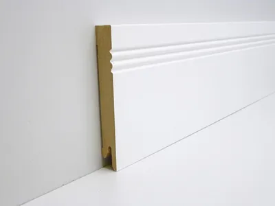 Produktbild von B.S. Bauprogramm Sockelleiste 250 cm 60 x 14 mm Blütenweiß