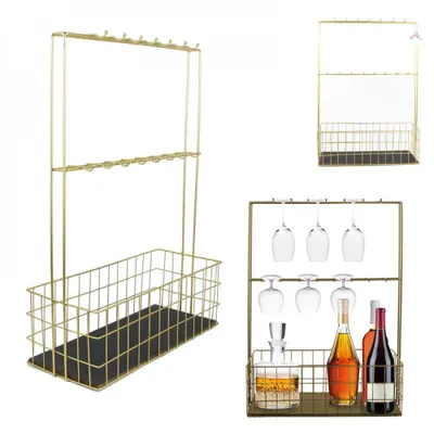 Obrázok produktu pre Kovový mini bar KA2954, zlatý