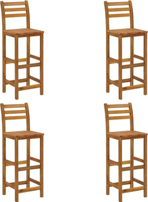 Produktbild von Barhocker 4 Stk. Massivholz Akazie