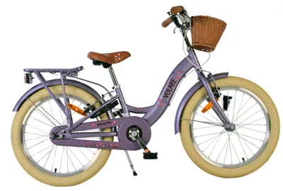 Produktbild von Volare Blossom Kinderfahrrad - Mädchen - 20 Zoll - Lila - Zwei Handbremsen