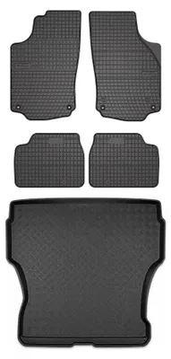 Obrázek produktu pro Gumové autokoberce SolidPRO + vana kufru pro: Opel Corsa C 2000-2006 van 5 ks