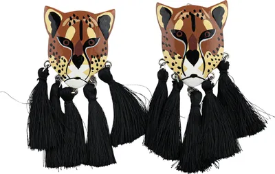 Produktbild von Ohrclips Leo mit Leopardenkopf von collezione alessandro